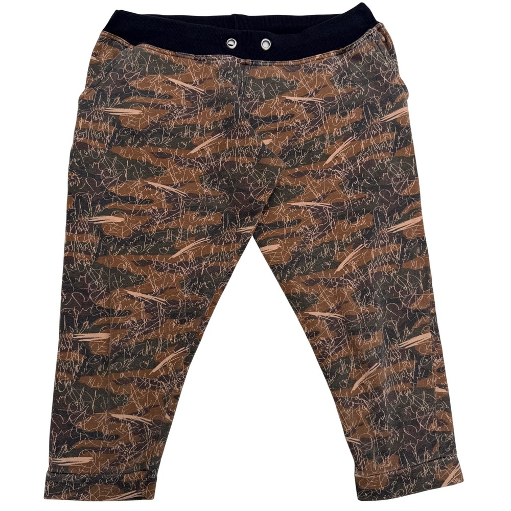 Max Womens Camo Joggers Capri~ Y2K Style Streetwear Brown Green  Pocket~ 32x20 M